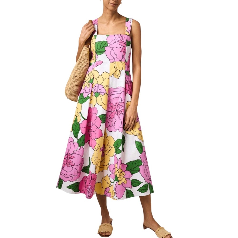 BANJANAN Women’s Ophelia Midi Dress In Candy Cay